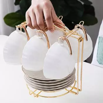 Сушилка для посуды, подставка для кофейных кружек, металлическая подставка для хранения, держатель для кружек, подставка для кружек и чашек, многоцелевая подставка для чашек