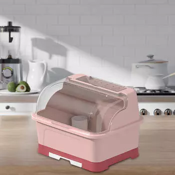 Сушилка для посуды с крышкой, сушилка для мисок, кухонная стойка, ящик для хранения столовых приборов, столовые приборы, чашка M