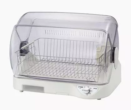 Сушилка для посуды TIGER Sarapica AG с антибактериальным фильтром, высокотемпературная сушка горячим воздухом для 6 человек, белый цвет, приблизительно. 100 DHG-T400W