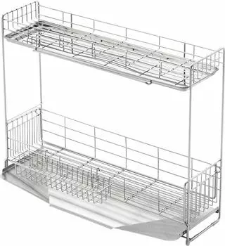 Сушилка для посуды Yoshikawa Drainer, изготовленная в 2 размерах: ширина 15 x глубина, для мойки на 5-6 дюймов, широкая сушилка для посуды, кухонная корзина, подставка, корзина, Япония, ярусы, 57 см, люди, сторона,