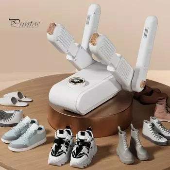 Сушилка для сухой и мокрой обуви с вентилятором, цифровым дисплеем, функцией таймера, низким уровнем шума, складной конструкцией, для использования в дороге, сушилка для обуви и ботинок A