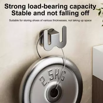 Сушилка для тапочек, без пробивания отверстий, противоскользящий водонепроницаемый держатель для тапочек в ванной, быстрая установка, выдерживающие большую нагрузку шлепанцы, настенный органайзер чёрный