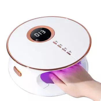Сушка ногтей 168 Вт светодиодный УФ-лак для ногтей Автоматическое обнаружение ногтей Совместимо со всеми двусторонними 4-ступенчатыми функциями низкого нагрева Sun&Beam Light, & Сушилка, Свет, Датчик, белый