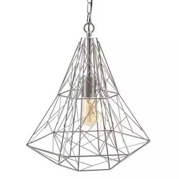 Suspension Mtal Argent 35 x 35 x 45 cm