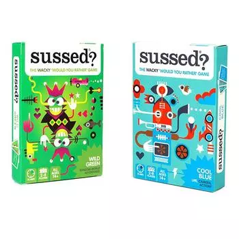 Sussed The Wacky What Would You Do Card Game - Наполнитель для носков для детей и взрослых - Отличная игра для начала разговора на вечеринке зелёный