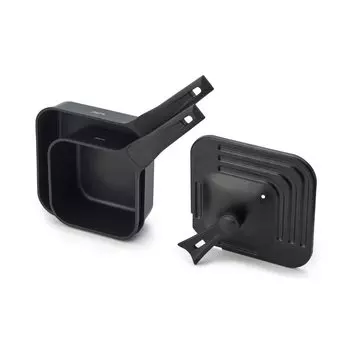 Sutto Square Frying Pan by Doshisha 3-Piece Set, Black, Deep, чёрный