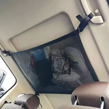 Сетчатый карман для хранения вещей на потолке автомобиля внедорожника, сумка на крышу автомобиля, внутренняя дышащая сетчатая сумка, сетка для уборки груза, аксессуары, внутреннее укладывание H6G4
