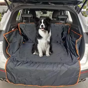 SUV Cargo Liner для собак Водонепроницаемый задний грузовой коврик Складной чехол для сиденья собаки Коврик Защитный чехол для багажника для внедорожников Седанов Ван чёрный