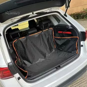 SUV Cargo Liner для собак Водонепроницаемый задний грузовой коврик Складной чехол для сиденья собаки Коврик Защитный чехол для багажника для внедорожников Седанов Ван чёрный