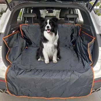 SUV Cargo Liner For Dogs, Waterproof Pet Cargo Cover Dog Seat Cover Mat For SUVs Sedans One Size чёрный