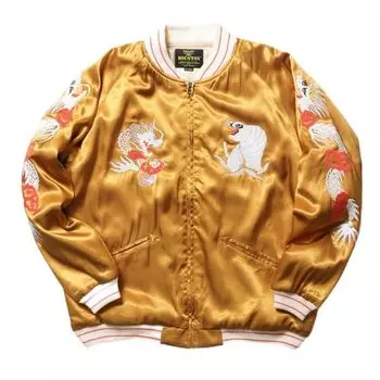 СУВЕНИРНАЯ КУРТКА 51400 GOLD [Хьюстон] (ДЬЯВОЛЬСКИЕ КОТЫ) золотой