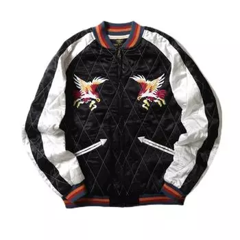 СУВЕНИРНАЯ КУРТКА ИЗ СТЕГАНОГО РИСОЗА 51393 ЧЕРНАЯ [Хьюстон] (EAGLE) чёрный