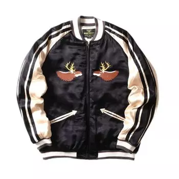 СУВЕНИРНАЯ КУРТКА ИЗ ВИСКОЗА 51394 ЧЕРНАЯ [Хьюстон] (АЛЯСКА) чёрный