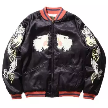 СУВЕНИРНАЯ КУРТКА ИЗ ВИСКОЗА M ЧЕРНАЯ [Хьюстон] (ТИГР) Мужской чёрный