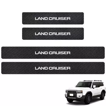 SUVVNE Боковая подножка для автомобиля New Land Cruiser 250 250 Series Кожаный материал Светящаяся боковая подножка Водонепроницаемая Устойчивая к пятнам Устойчивая к царапинам Легко