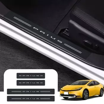 SUVVNE Новая защита подножки автомобиля Prius 60 Series Защита подножки автомобиля PRIUS 60 Series 2023 Кожаный материал Накладка на порог Скрывает царапины Предотвращение царапин