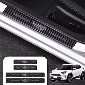 SUVVNE Yaris Cross 10 Series 15 Series Scuff Plate Материал PU Leather YARIS Cross Side Step Guard Внешняя накладка Scuff Plate Внутренние индивидуальные детали Легко