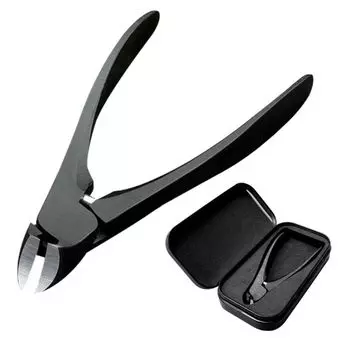 SUWADA Кусачки для ногтей Черные L Металлический футляр Сделано Suwada Suwada Nail Заказ по почте Рай Эксклюзив и Набор, Модель на заказ, Производство, Кусачки, чёрный