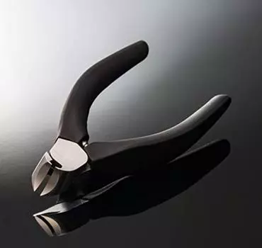 SUWADA Soft Slim Nail Clippers with a resin grip non-slip чёрный