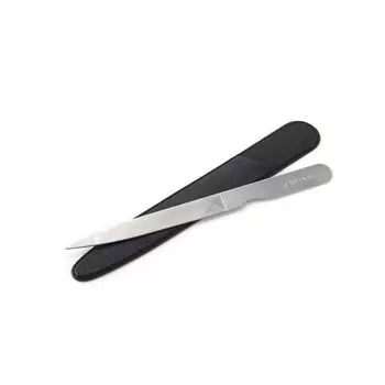 SUWADA Stainless Steel Nail File 150mm with Case Made in Japan (Black)
