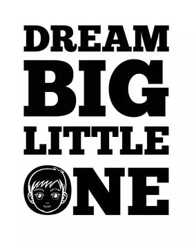 Сувенир Darling Dream Big Little One Мешковина с принтом Детская комната Детская комната Декор Мешковина с принтом Только Burlap Print Only(8 x 10 Inches) бежевый