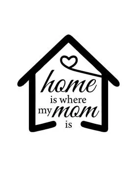 Сувенир «Дорогой дом там, где моя мама» Цитаты «Напечатанный на мешковине» Декор для стен Подарок на День матери — только напечатанный на мешковине Burlap Print Only(8 x 10 Inches) бежевый