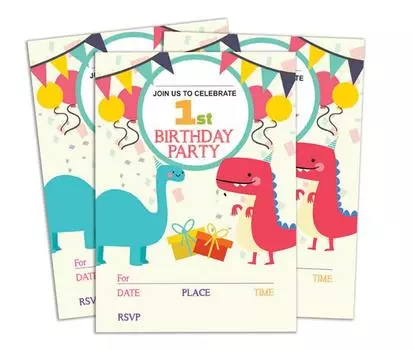 Сувенирная многоцветная пригласительная открытка на день рождения Darling, для печати, заполнения или записи, приглашения для вечеринок, упаковка из 28 5 x 7 5 x 7 Inches разноцветный