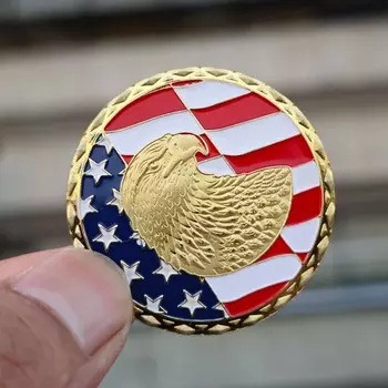 Сувенирная монета Медаль Почета ветеранов ВВС США Памятная монета Болельщики ВВС США золотой