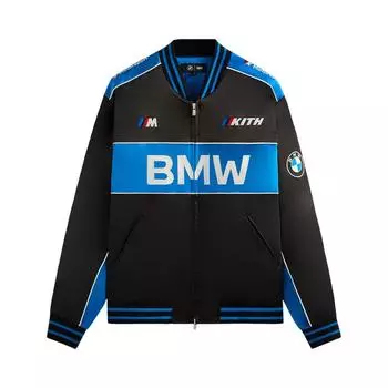 Сувенирная мотокуртка Kith x BMW, черная, мужская верхняя одежда KHM010734-001 M