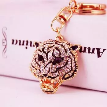 Сувенирная сумка аксессуары подвеска в виде животного брелок для ключей автомобиля брелок в виде головы леопарда брелок в виде головы леопарда Leopard Head