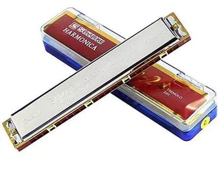 SUZUKI C 24 отверстия двухтональная губная гармошка высокого качества Suzuki двухтональная губная гармошка -24H (Клавиша G)