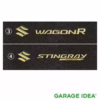 SUZUKI Genuine Parts Wagon R/Wagon R Stingray [MH35S (Type 1), MH55S (Type 1)] Emblem (Gold) S Mark (65mm) + STINGRAY Rear 99239-63R10