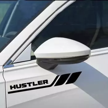 Suzuki Hustler Наклейка Кузов Крыло Дверь Боковое Стекло Боковая Юбка Эмблема Водонепроницаемый Термостойкий Скрывает царапины Улучшает Внешний Вид Круто (черный)
