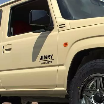 Suzuki Jimny JB23 Jimny Sierra 4WD Van Универсальная автомобильная наклейка Наклейка Уличная трафаретная печать [МАГАЗИН KAIMIRU] (к-343 Белый)