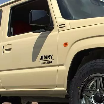 Suzuki Jimny JB64 Jimny Sierra 4WD Van Универсальный автомобильный стикер Наклейка Печать Открытый трафарет [KAIMIRU STORE] (к-336 Черный)