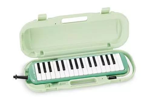 SUZUKI Keyboard Harmonica Melodion Alto 32 Keys Pastel Green Lightweight Body Hard Case MXA-32G