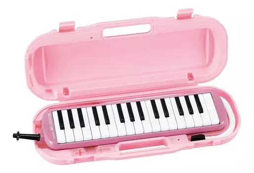 SUZUKI клавиатура губная гармошка мелодион альт 32 клавиши пастельно-розовый легкий корпус жесткий футляр MXA-32P пастельные розовый