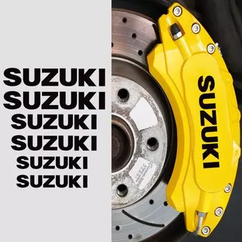 Suzuki Наклейка на суппорт Крышка тормозного суппорта Наклейка на суппорт водонепроницаемая устойчивая к высоким температурам холодный черный цвет