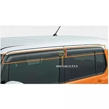 Suzuki Подлинный Hustler (СУЗУКИ ХАСТЛЕР) [Дверной козырек] [Акриловый дымчато-серый] [Набор из 4 штук на 1 автомобиль] [MR31S/MR41S] [A] [G] [X] [JSTYLE]