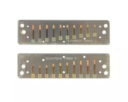 SUZUKI Suzuki 10 hole harmonica MANJI LowE flat tone replacement reed plate plate only LowE flat M-20 Reed RP-M20
