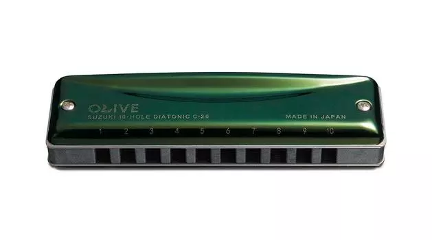 SUZUKI Suzuki 10 hole harmonica OLIVE E key C-20