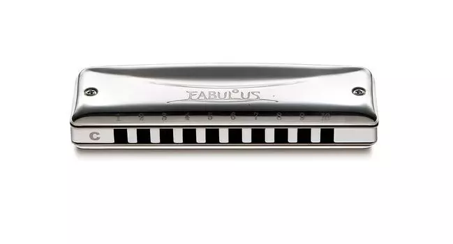 SUZUKI Suzuki губная гармошка с 10 отверстиями Fabulous series C F-20E серебряный