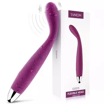 SVAKOM Coco Vibrator for Medium Electric Spot Close 25 Types of Clitoris Nipple Sex Toy Women, Vibrator, Massager, 30°G Stimulation, Vibration,