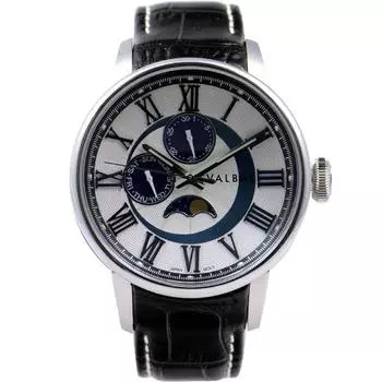 СВАЛЬБАЛЬ Мужская SV15-LWH (Пламя Солнца) Круглые часы из черной нержавеющей стали с несколькими стрелками, аналоговые