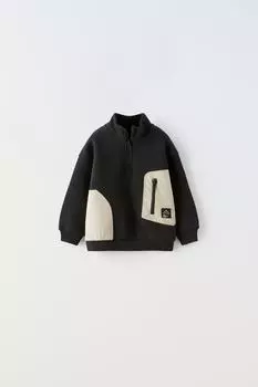 СВИТШОТ С КОНТРАСТНЫМИ КАРМАНАМИ