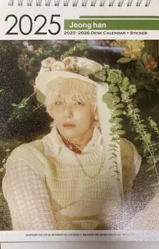 SVT Jeonghan Goods 2-летний настольный календарь 2025-2026 (ДЖОНХАН)