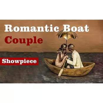 СВЯЗАННЫЕ ЛЕНТЫ Смола Романтическая Лодка Пара Экспонат Статуя Для Домашнего Декора Гостиная Спальня Украшения Предметы Подарок Жене Мужу Парню Подруге