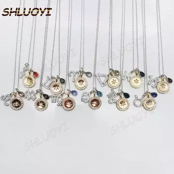swa1 :1 Модное ювелирное украшение Изысканный темперамент 12 Созвездие Ожерелье