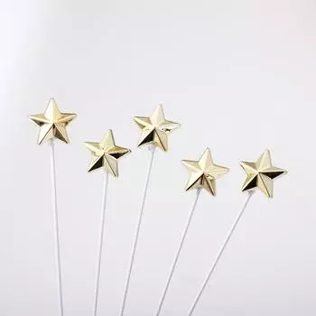 Свадьба День рождения DIY Пятиконечная звезда Торт Топпер Вставка для торта Выпечка Подарки День рождения Товары gold-star