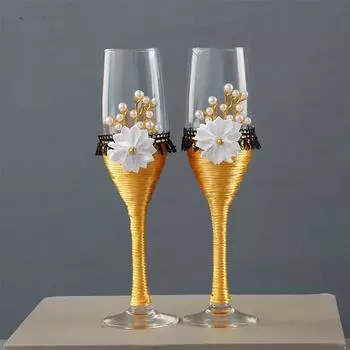 Свадьба в западном стиле, романтическая, стеклянная, модная, свадебная, красивая, креативная, с цветами, крестообразная, стеклянная, костюм золотой